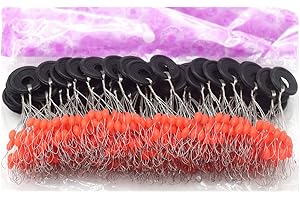 PDXGGB 600 Pieces Fishing Bobber Stopper,6 in 1 Soft Silicone Material Beads Float Sinker Stops