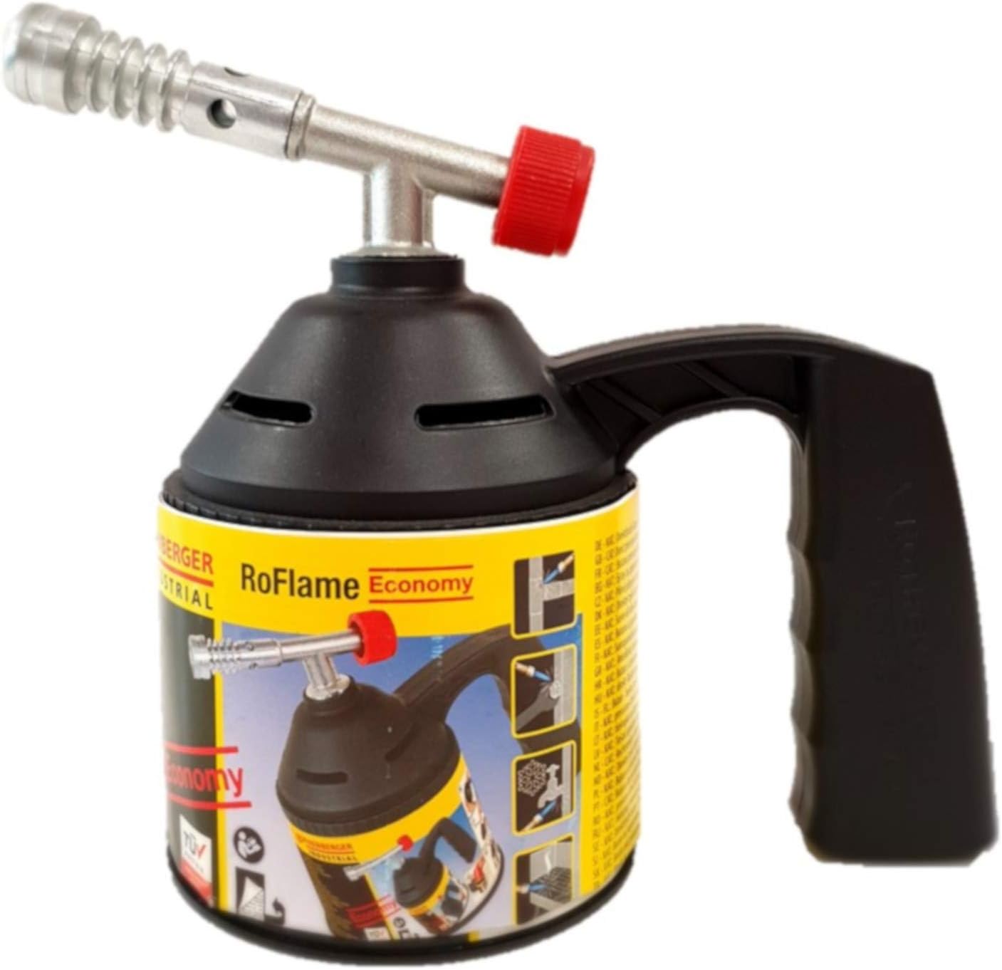 Rothenberger Industrial Roflame Economy Blow Torch,Black, Schwarz