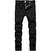 BADONA Boy's Skinny Fit Stretch Elastic Straight Leg Fashion Jeans Slim Denim Pants
