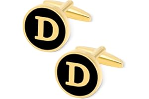 GWD Cufflinks for Men Personalized Letter CuffLink Shirt Cuff links