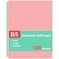 100 Sheets 9-Disc Discbound Refill Paper - 7x9.25", College Ruled, 5 Colors, For Happy Planner, 110gsm - View #8
