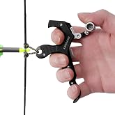 LWANO 3-4 Finger Thumb Trigger Release Aid for Compound Bow | Adjustable thumb trigger, CNC machined aluminum alloy, 3-4 finger compatible for compound bow hunting archery training