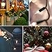 VMANOO Solar String Lights 100 LED M5 Clear Mini Fairy Christmas Lights for Outdoor Indoor Garden Patio Lawn Holiday Party Xmas Tree Garland Decorations, Waterproof (Warm White)