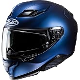 HJC F71 Adult Street Motorcycle Helmet - Semi-Flat Metallic Blue / X-Large
