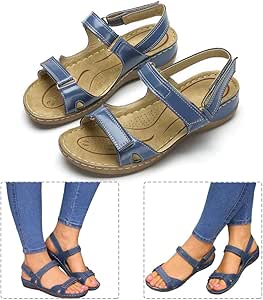 Amazon.com: NIUJF Women's Comfort Orthopedic Sandals with Arch Support Hiking Sandals Open Toe 