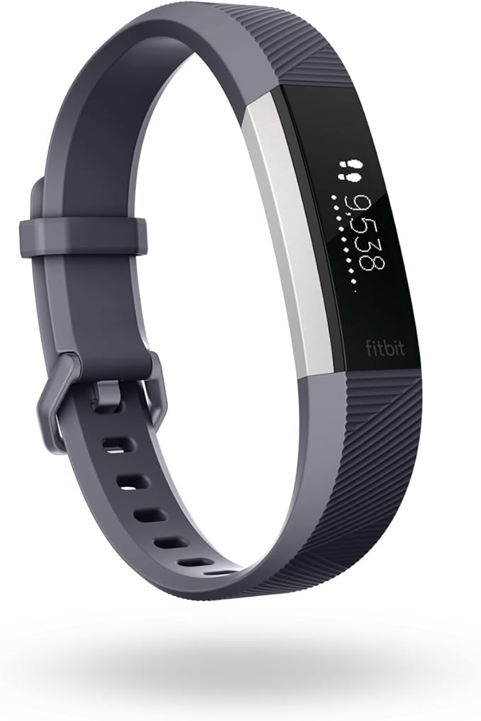 Fitbit Alta HR Pulsera de Ritmo cardiaco y Fitness, Unisex Adulto, Gris, L