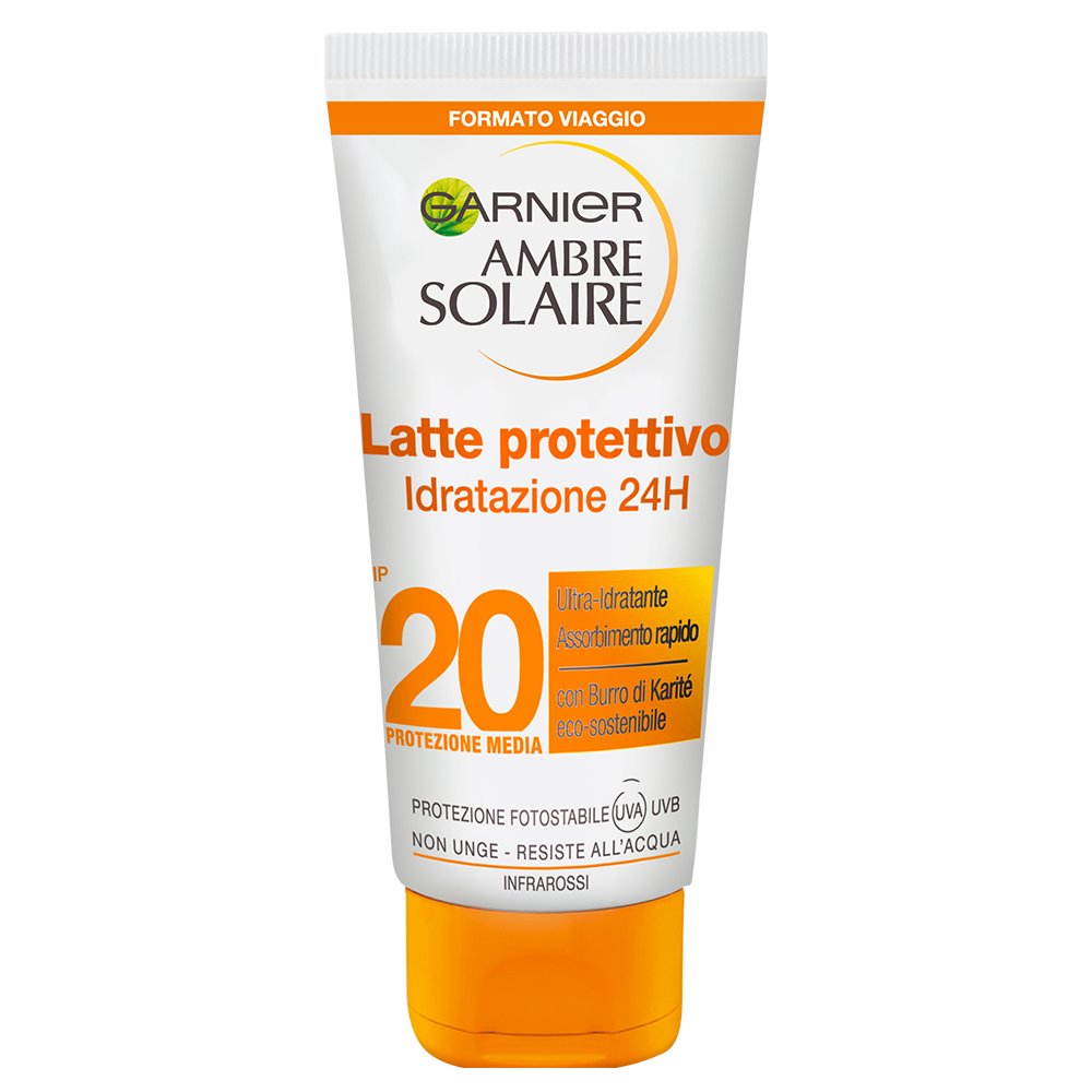 Ambre Solaire Solar Milk Face And Body SPF 20 Average Protection 50 ml