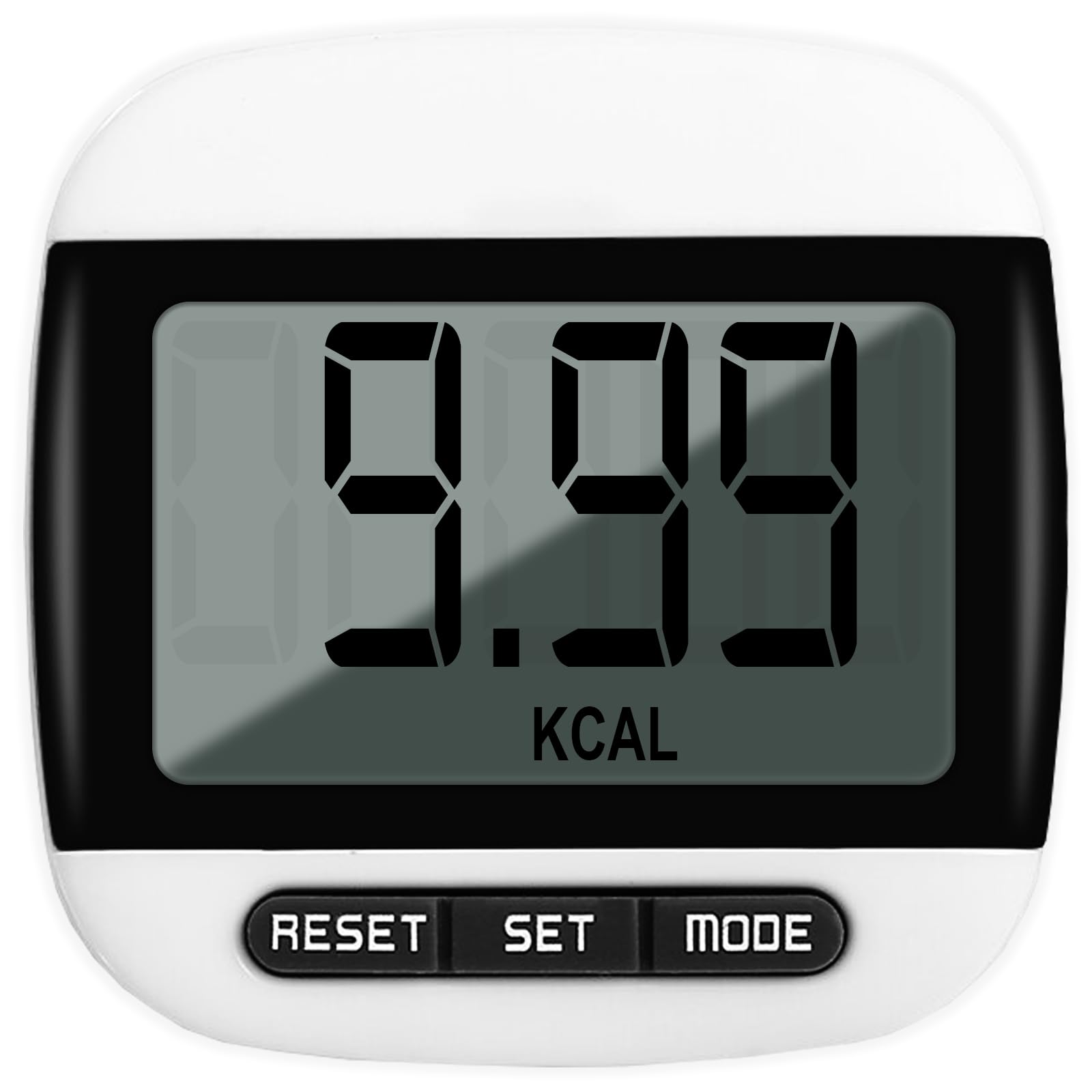 Step Counter for Walking, Portable Walking Pedometer, Sport Pedometer- Distance, Step, Calories and Fitness Tracker for Men, Women and Kids (Black) — image 1