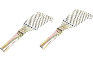 DOITOOL 2pcs Wool Rakes for Livestock Pets Safe Practical Combs for Sheep Dogs Cats Pet Hair Management for