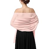joyliveCY Chiffon Shawl Wraps for Women, Shawls for Wedding, Pashimina Bride Shawl, Evening Dresses