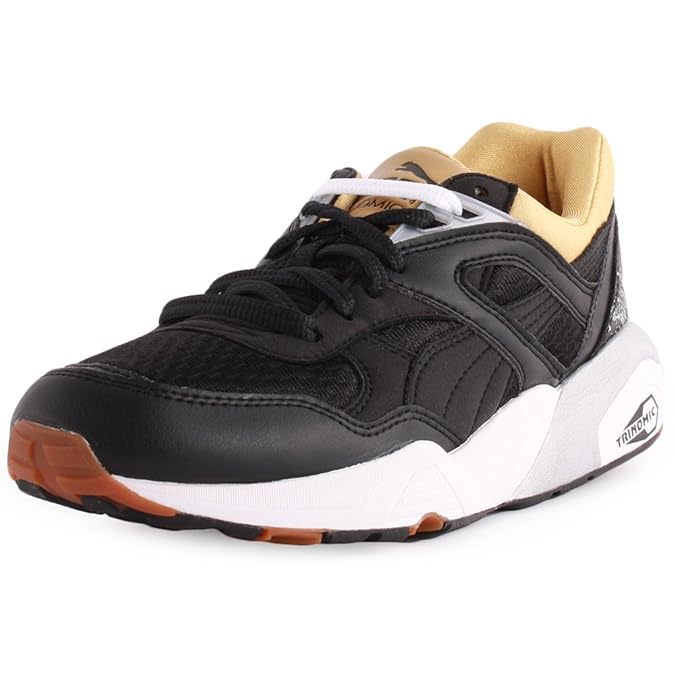 Puma Trinomic R698 Sport Womens Synthetic Trainers Black White - 40.5 EU