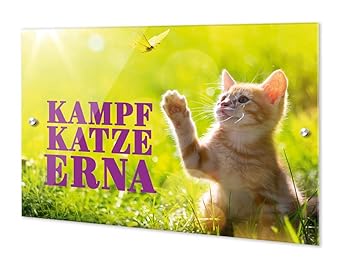 Grazdesign 200304 30x21 Ts Am Turschild Aus Acryl Katze Mit