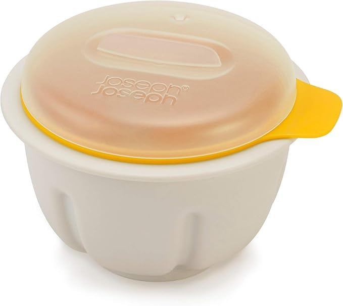 Joseph Joseph MPoach Microwave Egg Poacher Cookware, White/Yellow