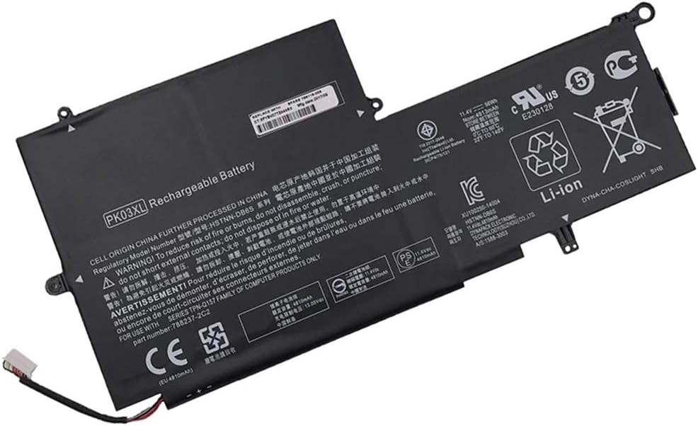 XITAIAN 11.4V 56Wh PK03XL Replacement Laptop Battery for HP Spectre Pro X360 Spectre 13 PK03XL HSTNN-DB6S 6789116-005