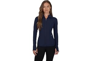 Yogalicious Womens Ultra Soft Lightweight Full Zip Yoga Jacket with Pockets