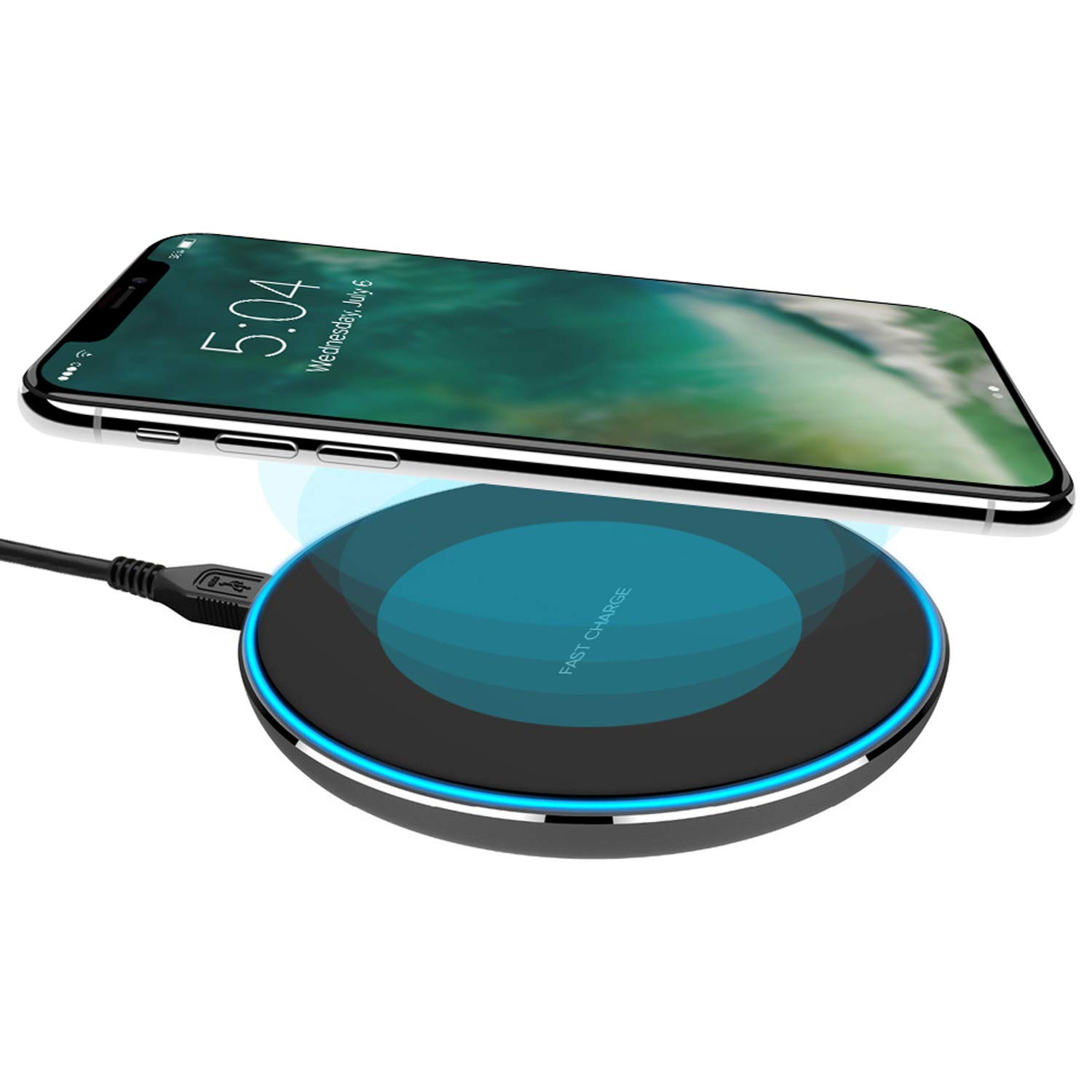XQISIT Fast Wireless Charging Station 10 W Black