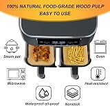 BYKITCHEN 120Pcs Air Fryer Liners for Ninja Dual XL SL400UK 7.6L 9.5L view 6