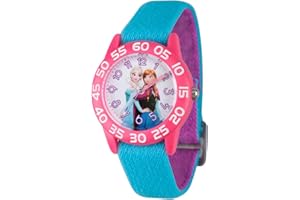 DISNEY Frozen Watch Elsa and Anna for Kids 3-5 - Girls Frozen Watch with Purple Bezel - 3D Plastic Strap - Elsa & Anna Watches for Girls - Fun Toys Kids - 3-5 Years Old