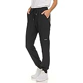 Nautica Scrub Pants for Women, Breathable Drawstring Jogger Scrubs for Women, 5 Pocket Stretch Soft Scrub Bottoms for Woman