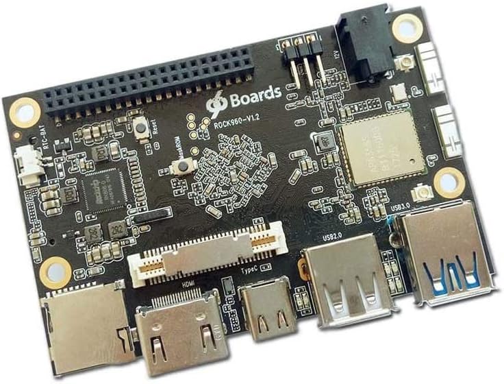 youyeetoo ROCK960 Board, Smallest RK3399 solution 96Boards 4GB LPDDR3 @ 1866MHz HDMI 2.0 up to 4K, Support with AOSP & Linux, Ship with USB 2.0 to Fast Ethernet Adapter