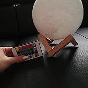 ARTIFUN Mond 3D Lampe Moon Lamp,16 Farben 15 cm / 5,9"Gedruckt Mond