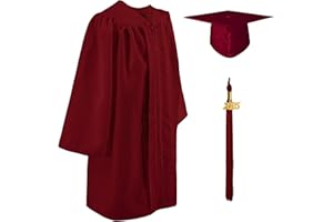 GraduatePro Kindergarten Graduation Cap and Gown Class of 2025 Tassel Set for Preschool Kids Ceremony Party Gift