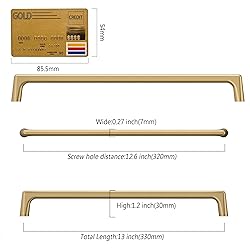 Amerdeco 10 Pack Champagne Bronze Cabinet Pulls