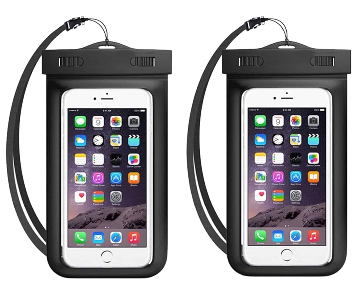 LAPREX Black Waterproof Underwater Luminous Glow Diving Pouch Bag Pack