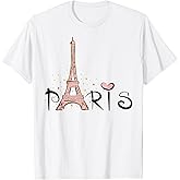 Eiffel Tower Paris Girls Guys Travel Holiday France Souvenir T-Shirt