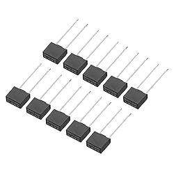 uxcell 50Pcs DIP Mounted Miniature Square Slow Blow