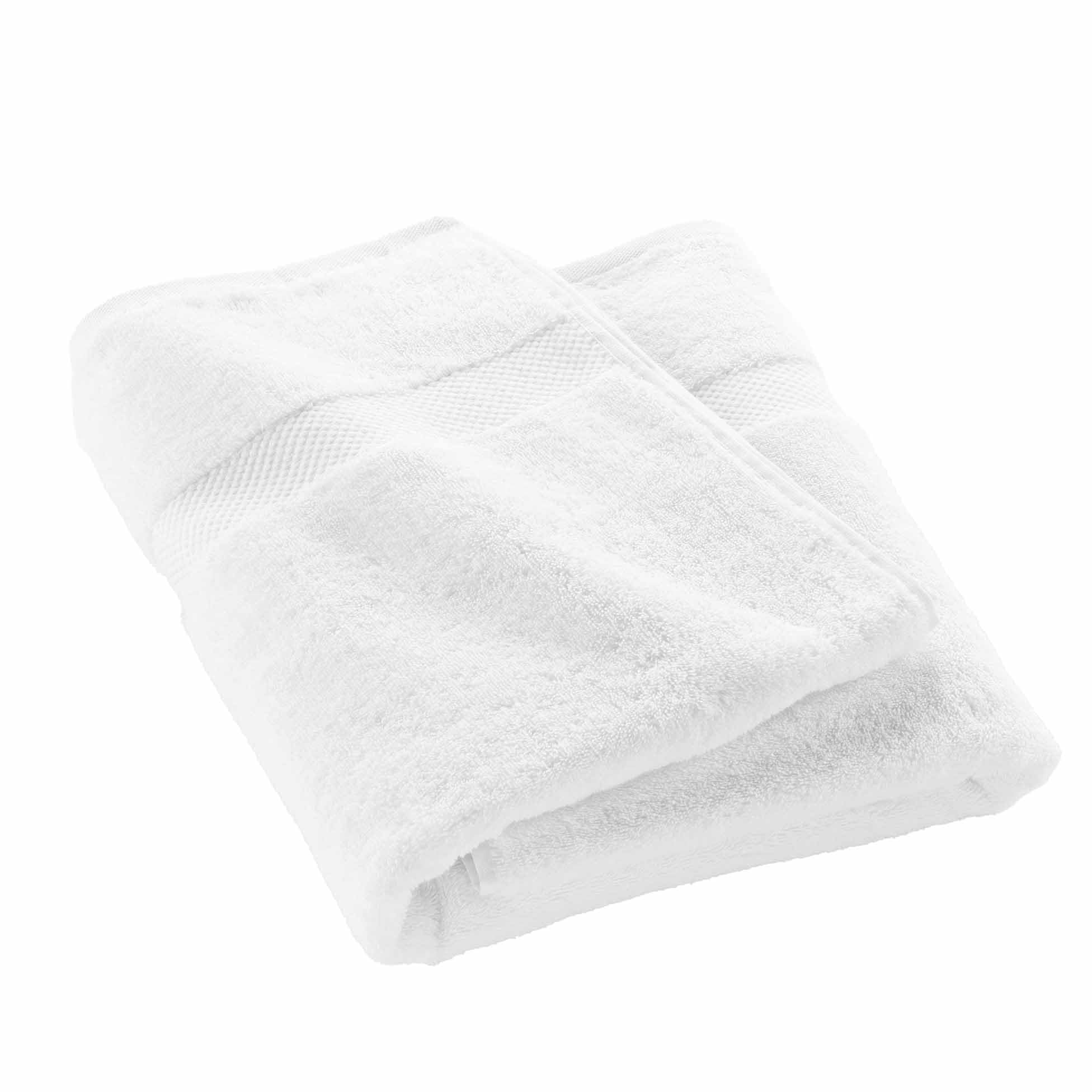 Douceur d'Intérieur, Elegance Bath Towel 90 x 150 cm 100% Cotton Plain White