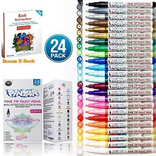 Which are the best brush paint pens for rock painting available in 2019