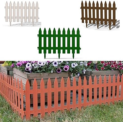 Gartenzaun Zaun Zierzaun Friesenzaun Lattenzaun 2 5m Beeteinfassung Weiss Braun Grun 3 Farben Wahlbar Grun Von Rg Vertrieb Amazon De Baumarkt