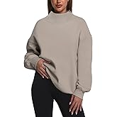 Kottke Womens Oversized Sweatshirts Turtleneck Pullover Long Sleeve Hoodies Tops Fall Fashion Outfits Clothes