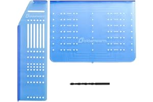 goldenwarm Cabinet Pull Template Door Template Drawer Pull Drill Template 1 Pack - TM160 Cabinet Handle Drill Mounting Drill Mounting Template