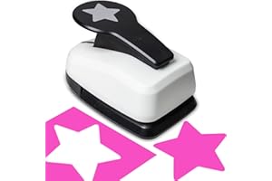 NOONIMUM Craft Holes Punch, 2 Inch Star Shape Paper Punchs Scrapbook Punches for Craft, DIY Handmade Paper Punch for Festival and Greeting Card Making
