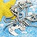 lauhonmin 3pcs Big Sis Middle Sis Little Sis Love Heart Charm Pendant Bracelet Set Family Jewelry Gift for Sister (Style A)