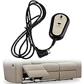 2 Button Round 5 Pins Electric Recliner Controller Hand Control Compatible Dewert Okin Lift Chair Remote Lighted Hand Control