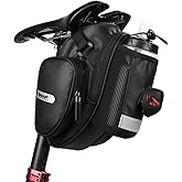 Rhinowalk Cycling Seat Post Bottle Holder Saddle Bag with Water Bottle Pocket for MTB, Mountain, Road Bike