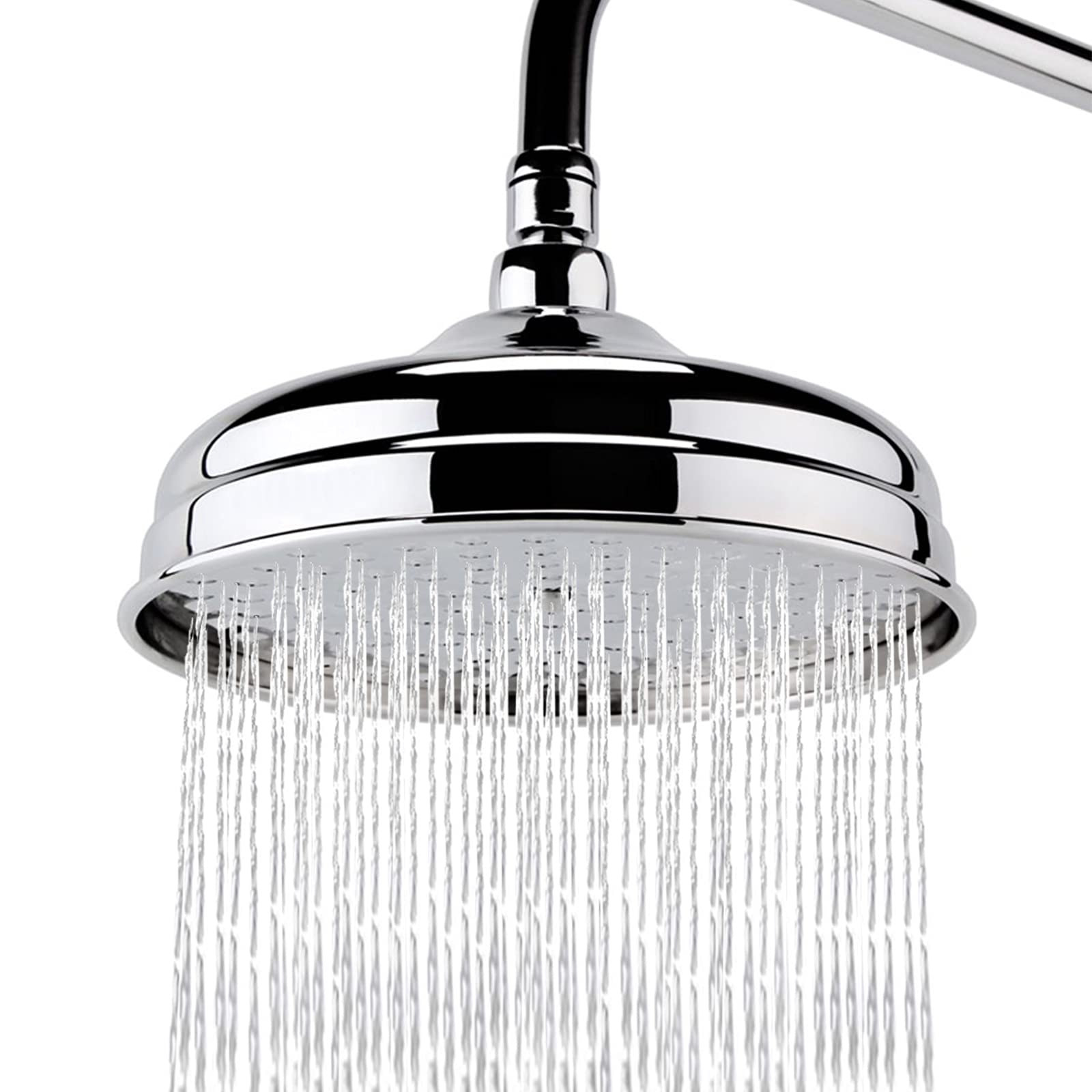 Rainfall Shower Head 8 Inch Round Rain Showerhead,304 Stainless Steel Fixed Showerhead,Chrome Finish,High-Pressure Shower Head Brings Shower Experience