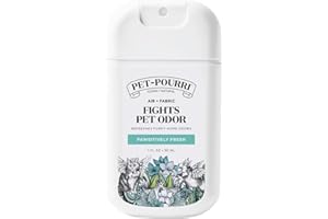 Poo-Pourri Pawsitively Fresh Pocket Deodorizer Spray – Dog & Cat Odor Remover – Plant Based Ingredients – Vet Recommended – Great for Air, Carpet, Fabric, Litter Box, Urine & Strong Pet Odors