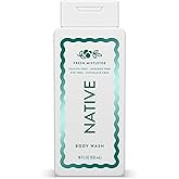 Native Body Wash, Holiday Edition, Fresh Mistletoe Scent, Contains Naturally Derived Ingredients | For Women & Men, Sulfate, Paraben, & Dye Free Leaving Skin Soft and Hydrated | 18 oz