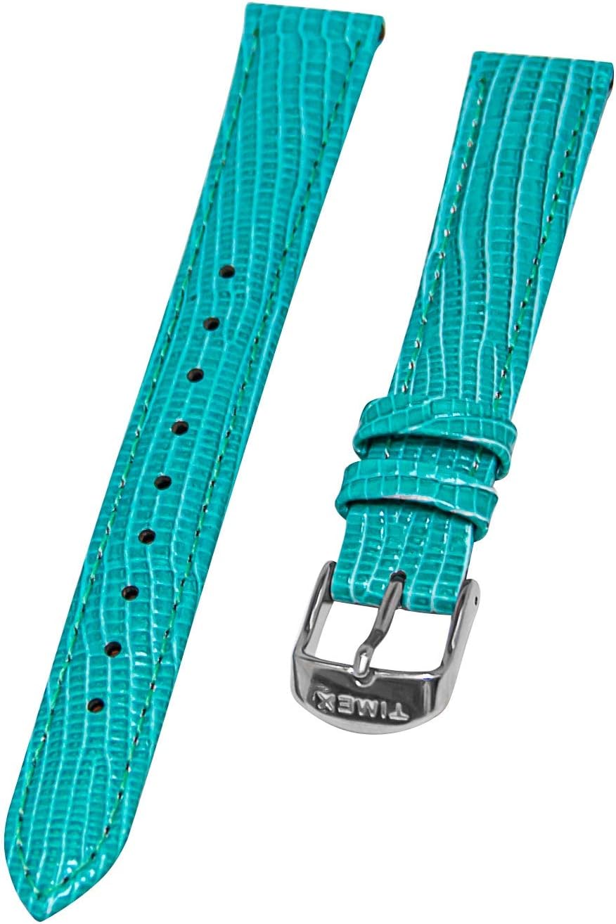 Weekender Women's T7B949-16mm Turquoise Lizard Grain Leather Replacement Watch Strap