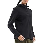 fit space Women's Tailored Relaxed Fit Sweatershirts Full Zip Up Hoodies And Turtleneck Pullover With Zipper Pocket