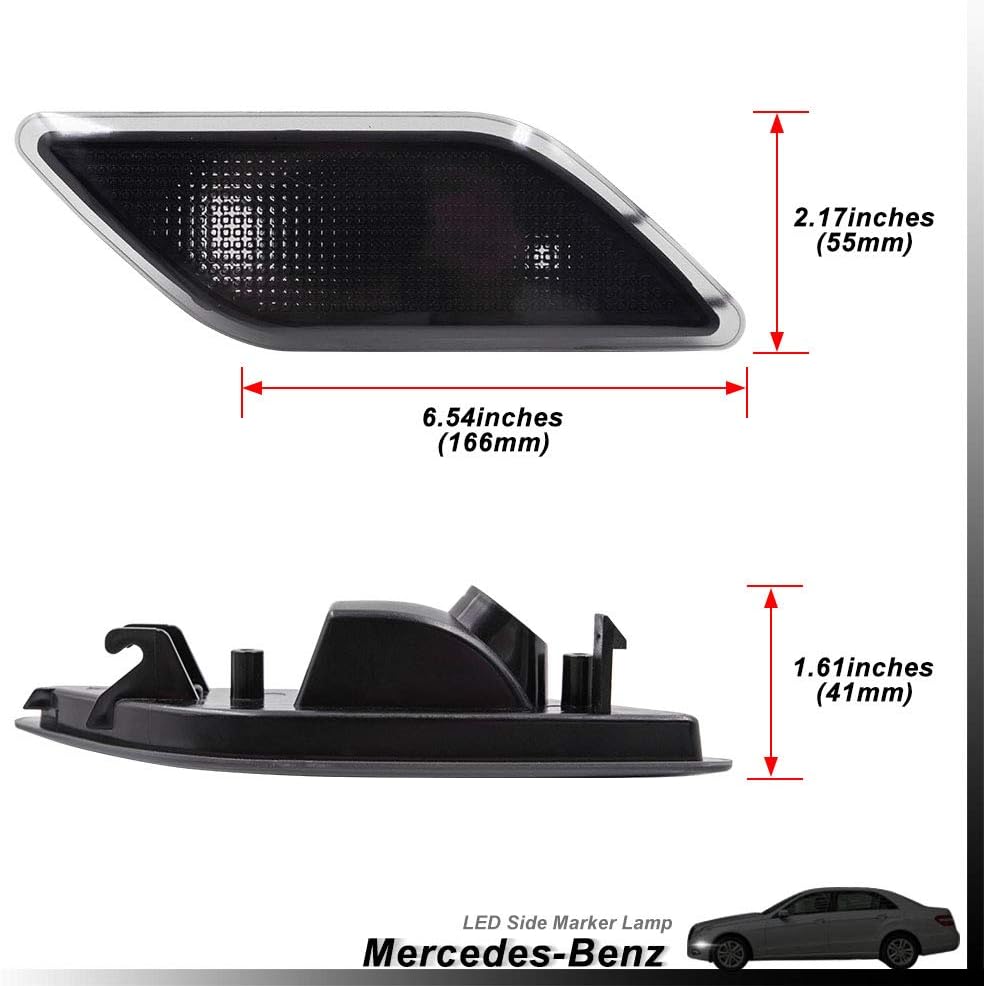 Smoke Lens Front Bumper Side Marker Lights Lamp Housing for 20102013