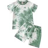 Aruzig Toddler Baby Boy Summer Outfits Short Sleeve T-Shirt and Shorts 2Pcs Clothes Set for Boys