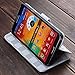 RAYTOP Luxury Brand Designer White Checks Leather Cases Wallet for Samsung Galaxy Note 3 Stand Cover Kickstand Card Holder Magnetic Clasp Hand Strap Men Women Girls High Quality