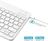 PINKCAT Bluetooth Keyboard Ultra-Slim Wireless UK Layout Built-in Battery view 6