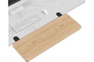WITPOCE OUGIC Ergonomic Desk Extension Tray, 75x24cm, Clamp Without Punch, Keyboard Drawer Tray, Computer Armrest Table Stand