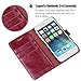 OCASE iPhone 6S Case [Free Screen Protector Included] Leather Wallet Flip Case for iPhone 6 / 6S Devices - Burgundy